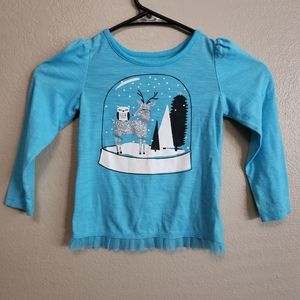 Blue Snow Globe Longsleeve